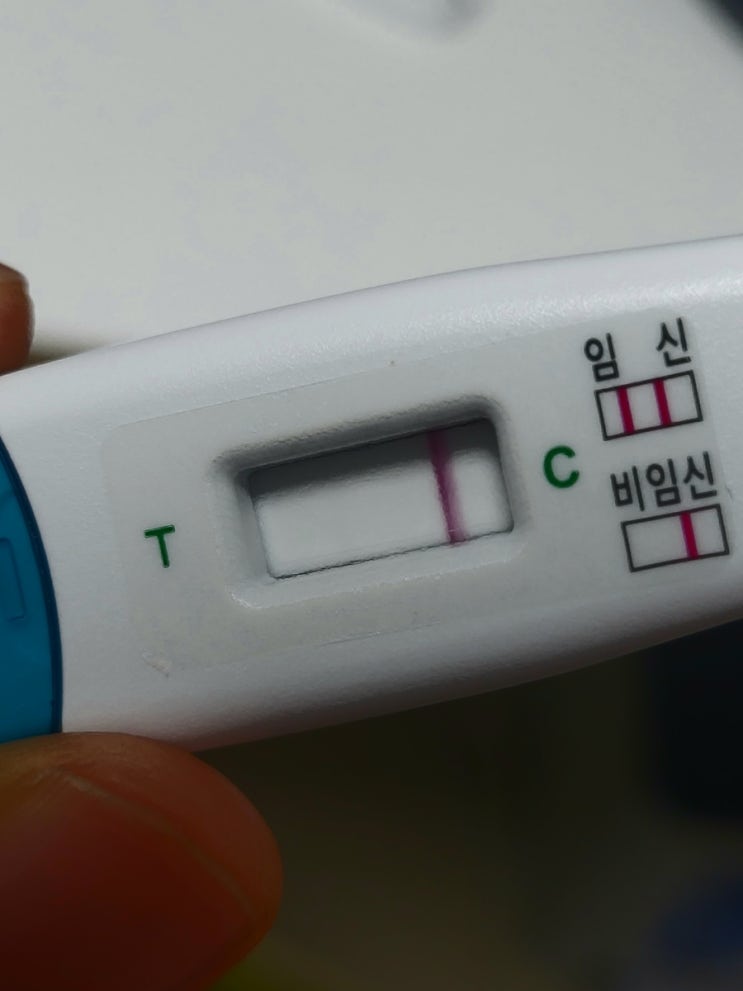  미혼 임신 첫번째 시도 : 배란 9일째. 동아 임테기 두줄. 근데..?