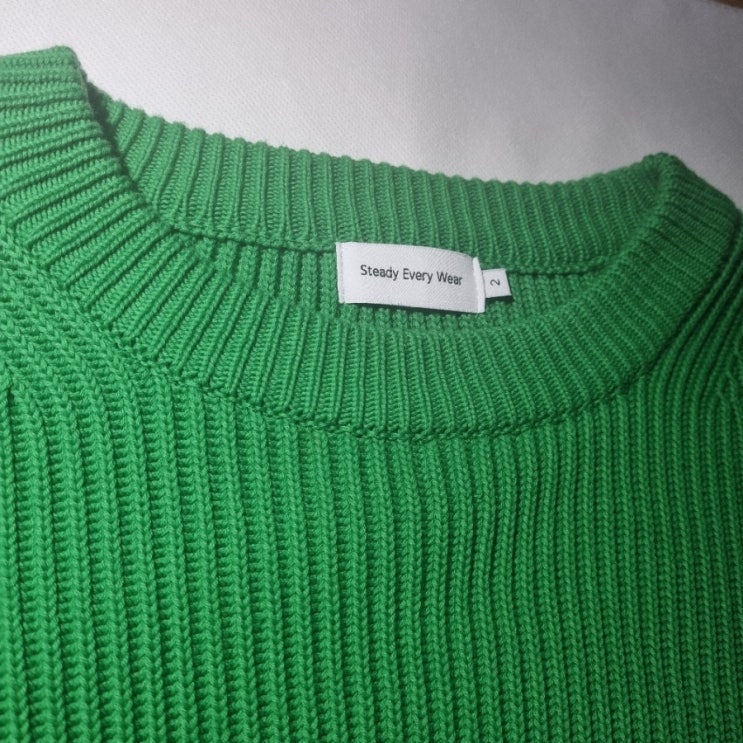  스테디 에브리웨어(SEW) 크루 넥 코튼 립 니트(Crew Neck Cotton Rib Knit) 후기