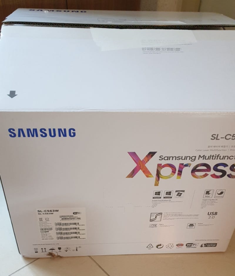 삼성프린트SL-C563W 와이파이 연결방법