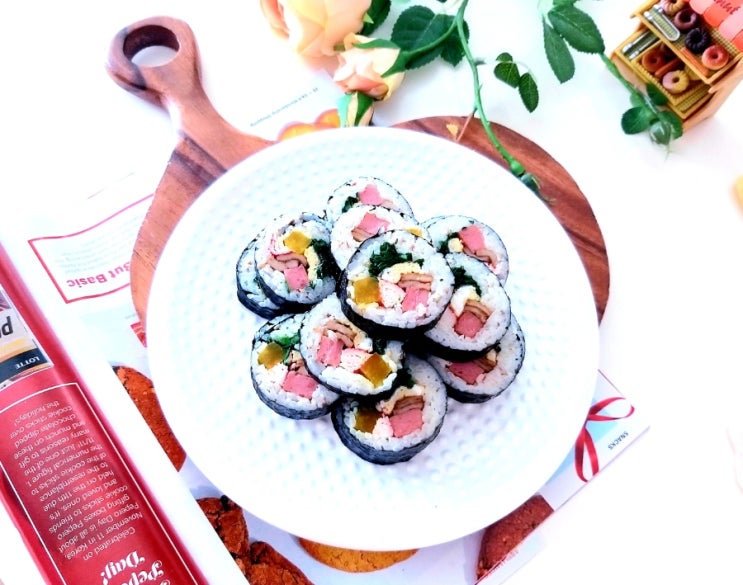  김밥 맛있게 싸는 법 향긋한 부추김밥 포슬한 계란김밥 만들기