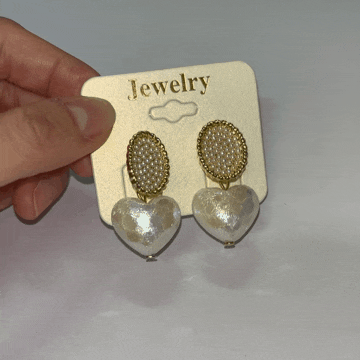  와스디 쥬얼리 Vashti Jewelry 진주하트 귀걸이 후기! 데일리 귀걸이, 여사친 선물로 추천