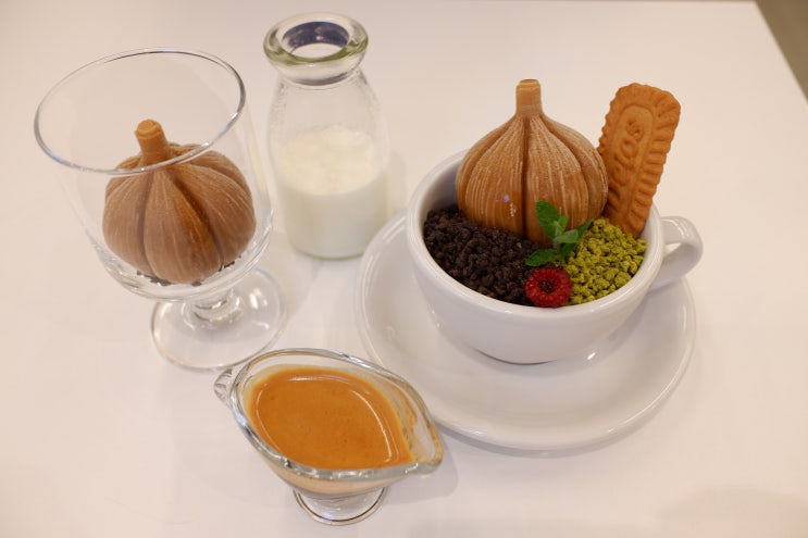  단양 카페 카페인단양 마늘라떼, 마늘아포카토