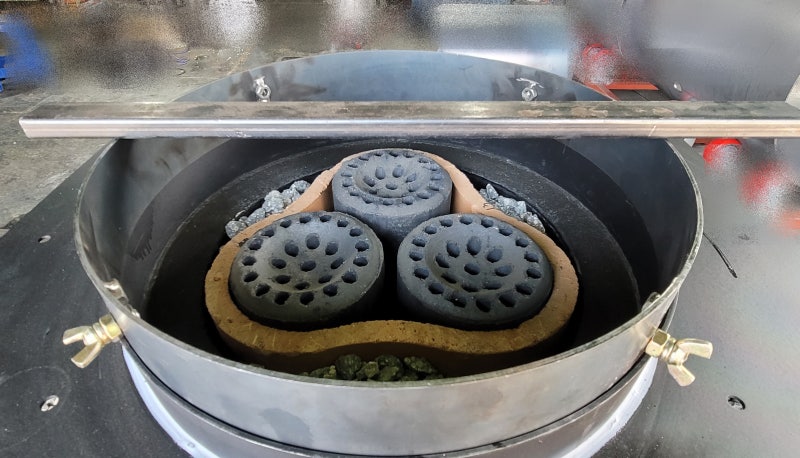 화력조절이 가능한 연탄화덕만들기