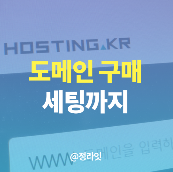  호스팅케이알 도메인 구매, 등록 방법 장단점 비교