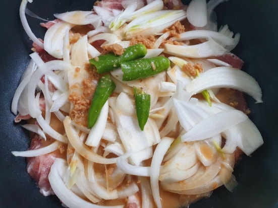  남편표 목전지된장조림. 목전지 활용요리. 된장조림.