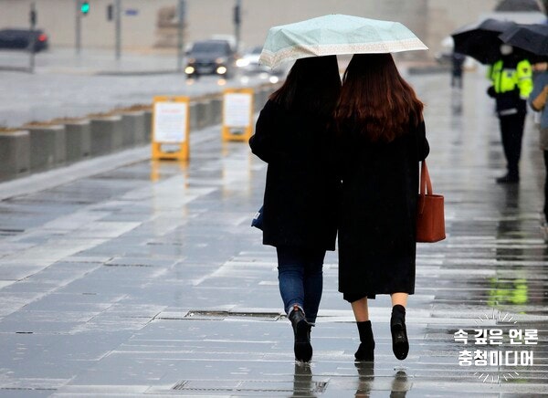 [충청미디어] 충북지역 저녁부터 비 … 예상강수량 10~50