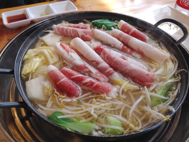  안성시내맛집 경복궁개성손만두에서 손만두와 차돌샤브샤브 먹은 후기