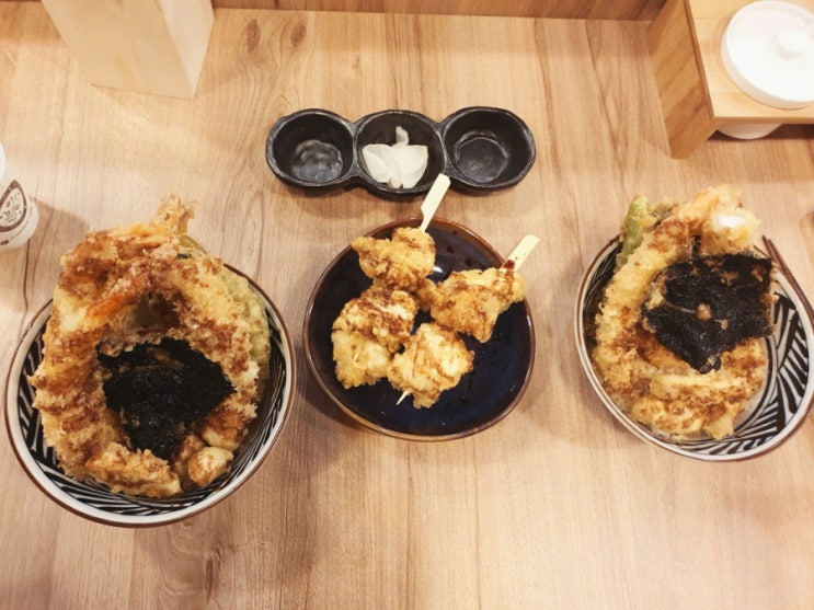  원주 새우와 닭꼬치가 실한 배달되는 텐동맛집 단계동 하즈벤텐동