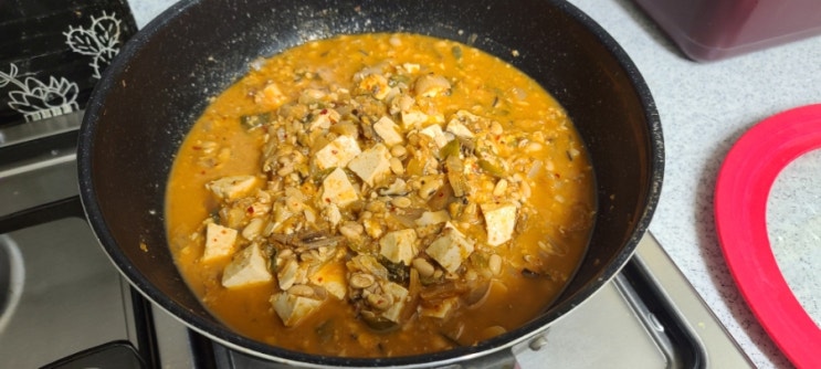  초간단요리 청국장 맛있게 끓이는방법 !