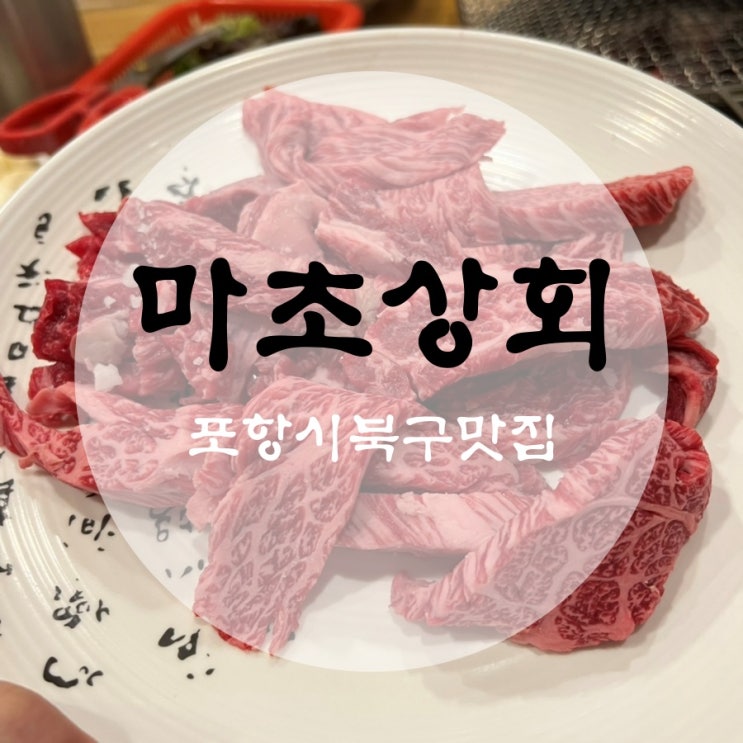  [포항]죽도시장맛집 마초상회에서 1++등급 한우 먹어요~