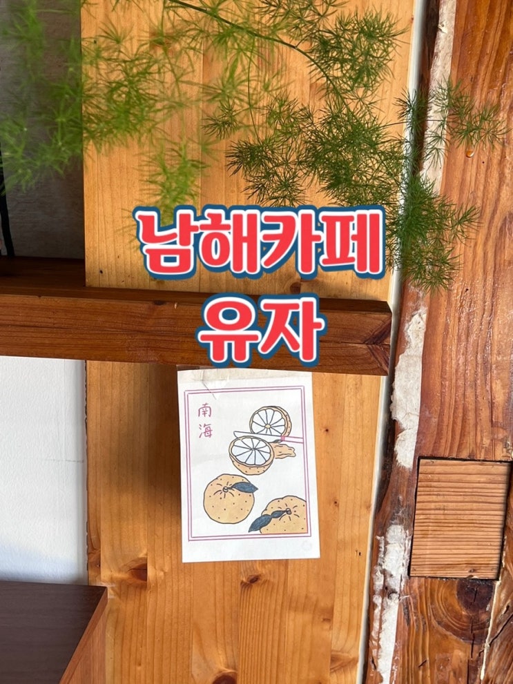  남해 카페 유자 매일구워내는 유자카스테라
