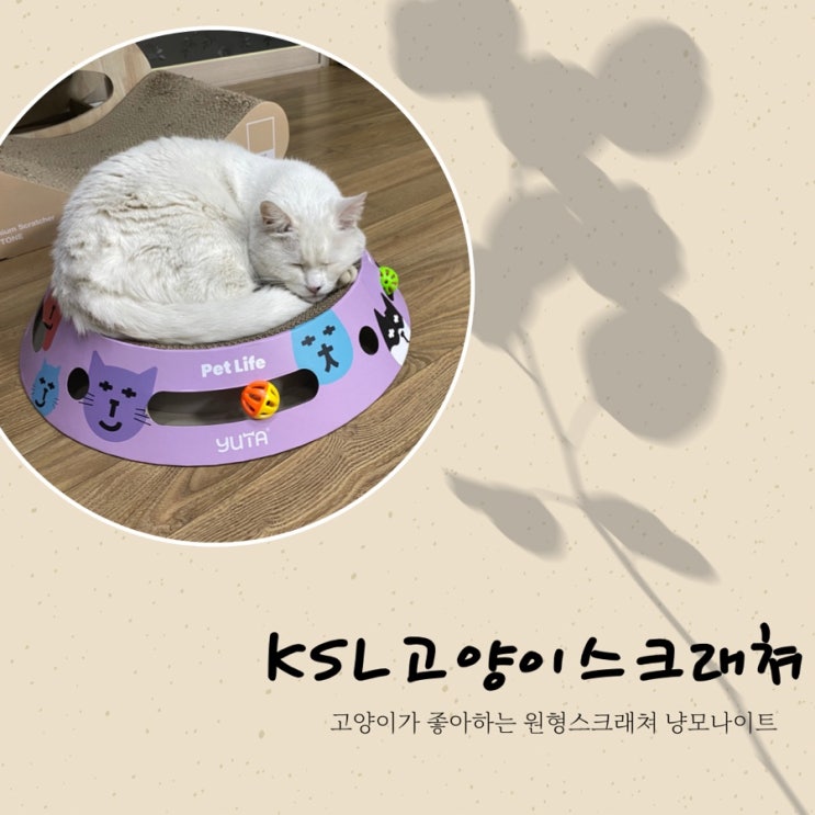  고양이용품 KSL 고양이스크래쳐 고양이장난감 냥모나이트