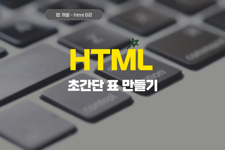  html 표 만들기 간단한 css로 디자인까지 쉽게