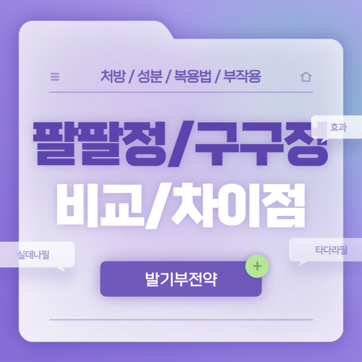  발기부전약 : 팔팔정, 구구정 비교 및 차이점 【#복용법 #처방 #효과 #부작용 #실데나필 #발기부전】