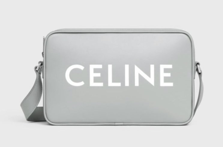  CELINE 셀린느 로고 프린트 메신저 크로스백 ( 그레이 )