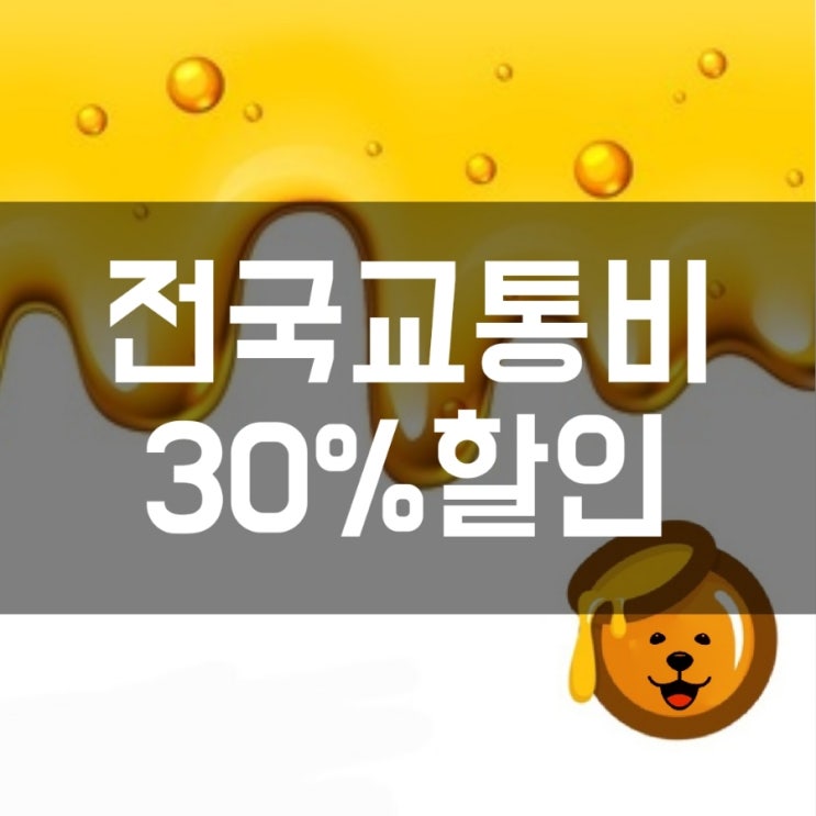  알뜰교통카드로 교통비 30프로 절감하자