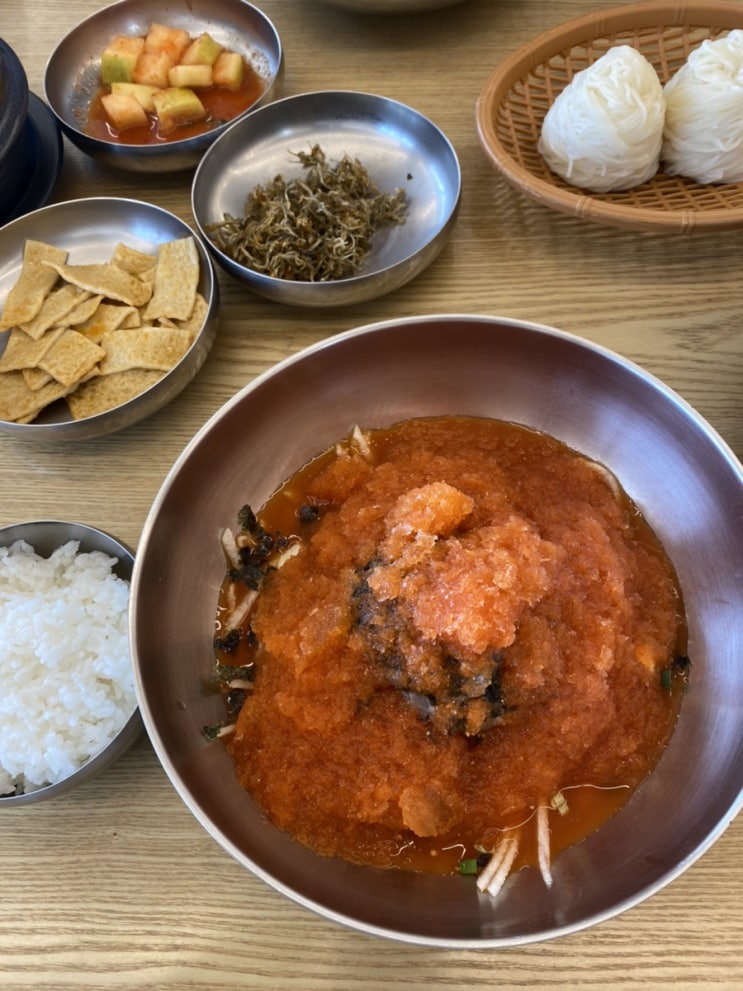  포항 환여횟집 물회먹고 매운탕 고