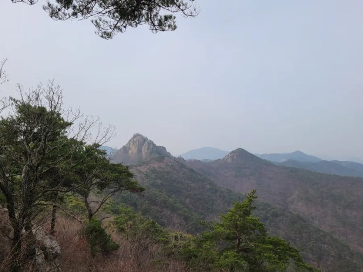  내변산 우금산 등산코스(주차장~울금바위~우금산~월정약수~원점)