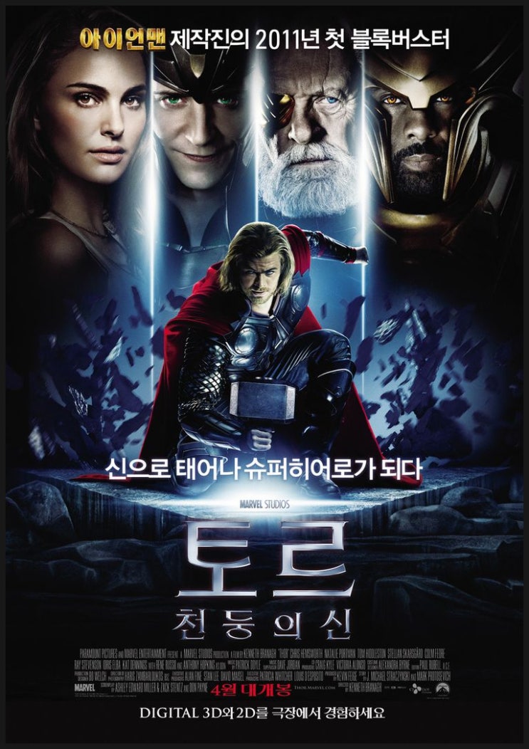  마블의 슈퍼 히어로 토르 시리즈의 제작비와 흥행 정리