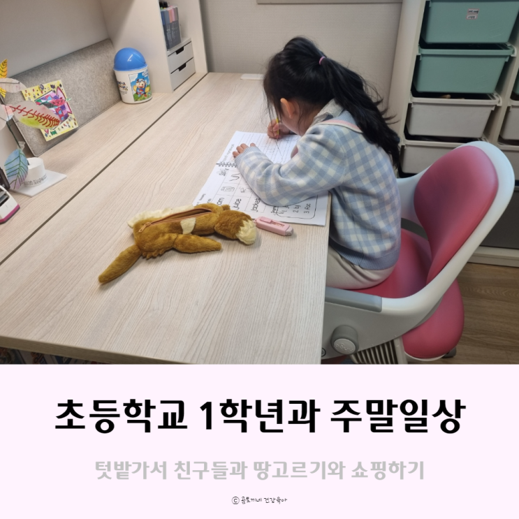 220327 초등 1학년 아이와 주말일상