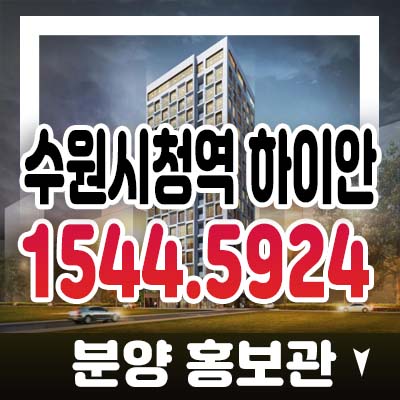 수원시청역 하이안 인계동 라이브오피스,섹션오피스,상가 분양가 및 모델하우스 위치 현장안내