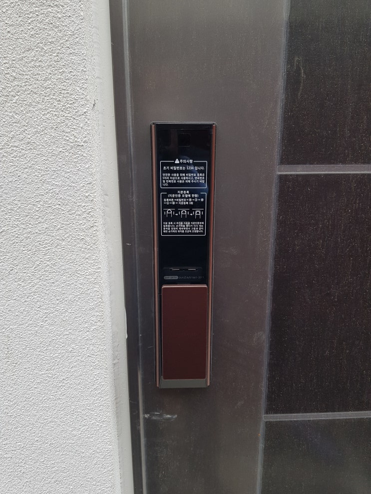  [일산열쇠/대화동열쇠]고양시 일산서구 대화동 삼성 푸시풀 도어락 SHP-DP751 번호키 및 도어클로저 설치 출장열쇠