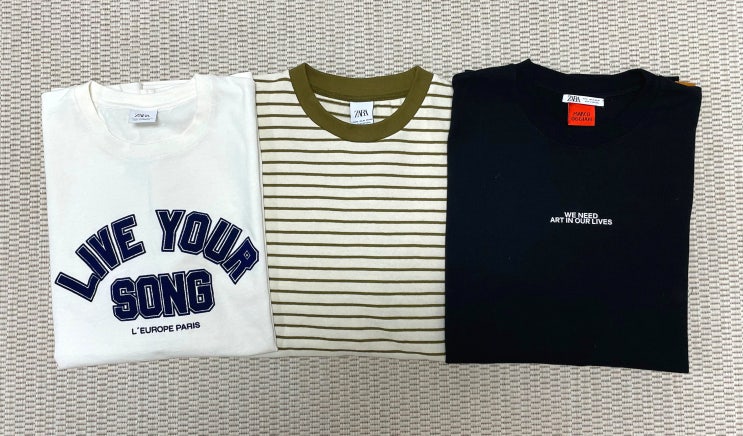 [Apparel] 자라에서 s/s신상 남자 옷 쇼핑하기 1탄 c (남자 기본티, 자라 신상, 자라 사이즈)