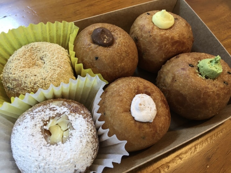  골라먹는 재미가 색다른 크림가득 쫀득한 도너츠 "도너츠윤" 진짜 맛있네!