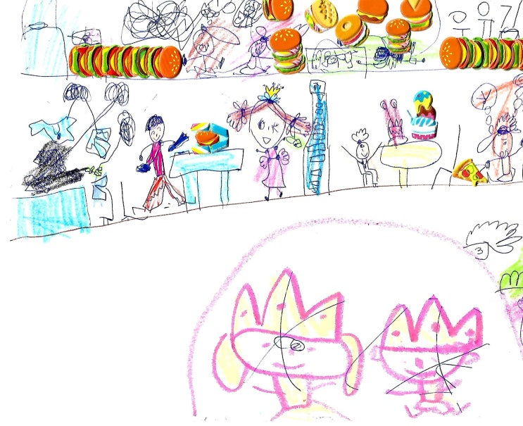  은숑이의 그림 기록 : 6살여아 그림그리기