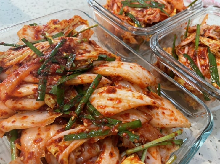  요똥이 만들어도 맛있는 레시피 배추 보쌈김치
