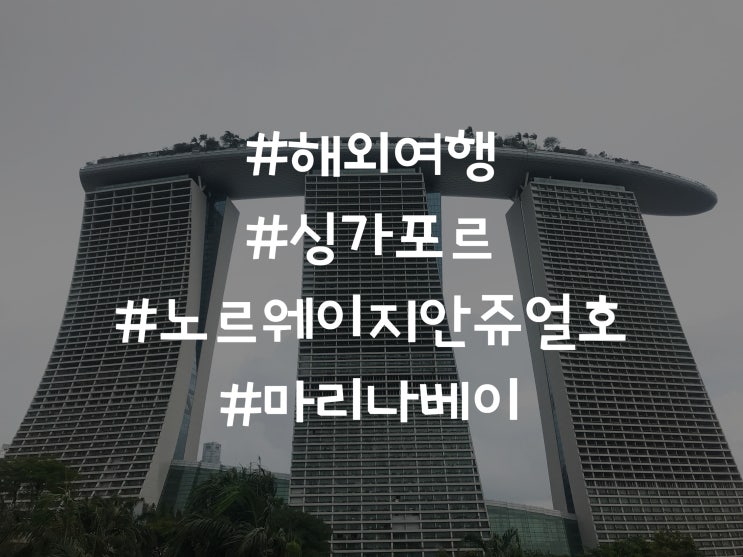  크루즈 해외여행 싱가포르 노르웨이지안 쥬얼호 마리나베이