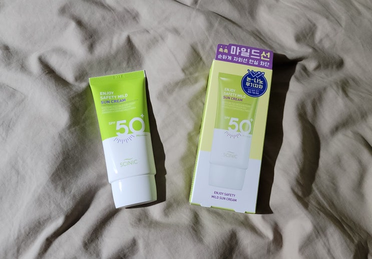  민감하고 여린 피부에 부드럽고 순하게 안심 차단! '싸이닉 엔조이 세이프티 마일드 선크림' [순한선크림/민감피부선크림/선크림추천/안심무기자차/착한선크림/블루라이트차단]