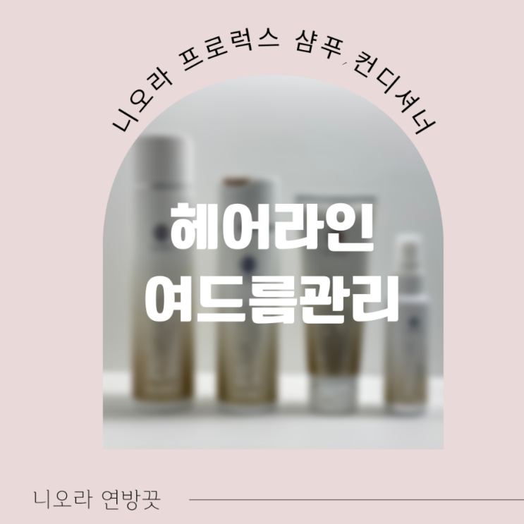  헤어라인 여드름 케어, 니오라 헤어제품 추천!
