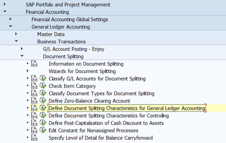 [IMG] Define Document Splitting Characteristics for General Ledger Accounting