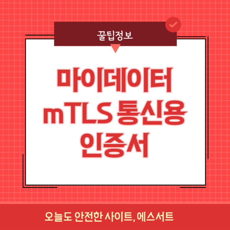  마이데이터 mTLS 통신용 인증서