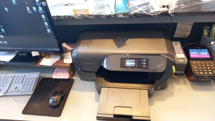 무한프린터 무한복합기 - 병원용 무한 프린터 hp8210 설치합니다. - 울산 남구 삼산동 치과에 프린터 설치합니다.