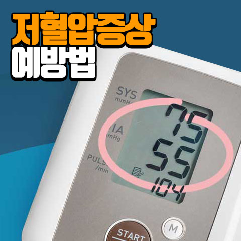  저혈압수치 및 증상 방지하는법