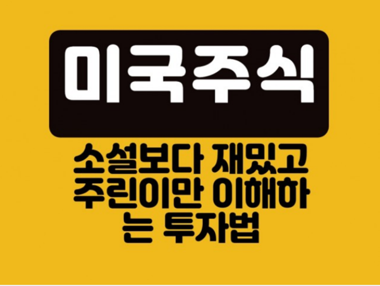  미국주식, 소설보다 재밌고 주린이만 이해하는 투자법
