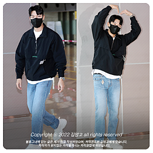 위하준 공항패션 속 남자 아노락 브랜드 데님팬츠까지 빈트릴(BEENTRILL)