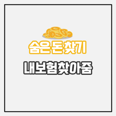  내보험찾아줌으로 숨은 돈 찾기