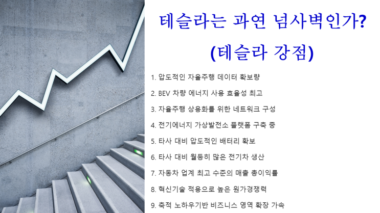  [테슬라의 강점] 테슬라는 과연 넘사벽(넘지 못할 4차원의 벽)인가?