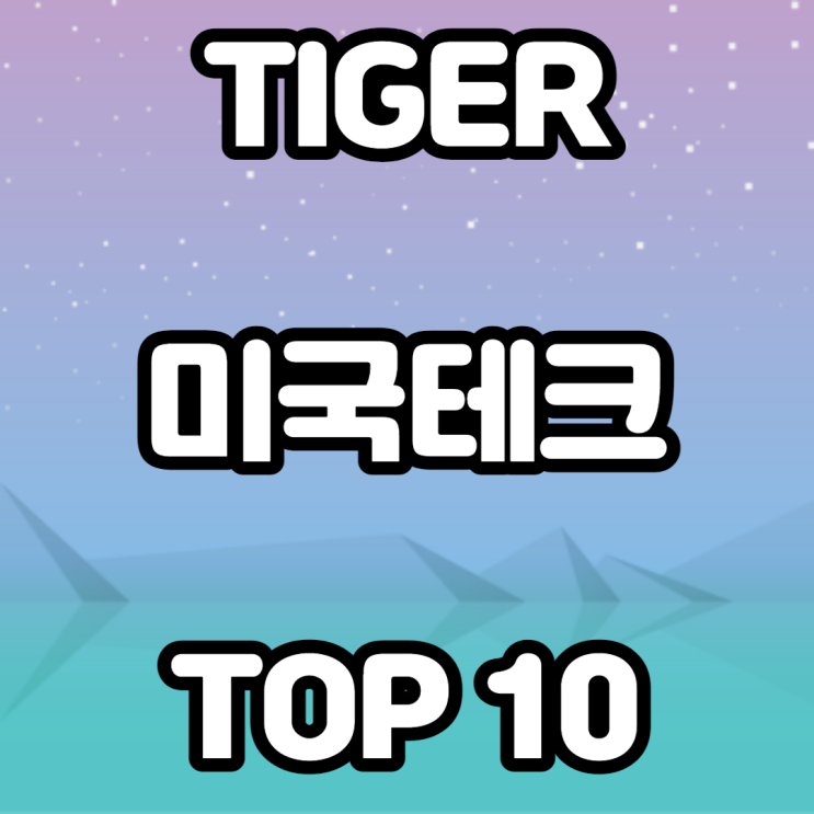 TIGER 미국 테크 TOP10 INDEX ETF 연금저축펀드 투자