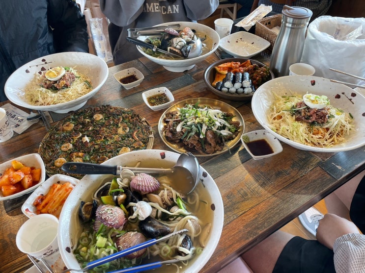 울산 간절곶 맛집 :: 칼칼한 칼국수 뷰맛집 [ 나사리 식당 ]