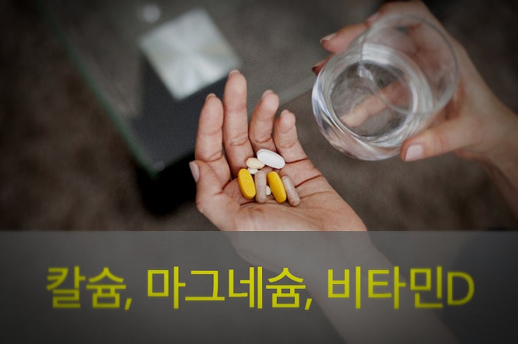  칼슘, 마그네슘, 비타민디(D) 효능과 부족 증상, 권장량