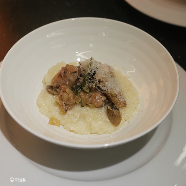  진한 맛의 닭고기 치킨 리조또 만들기