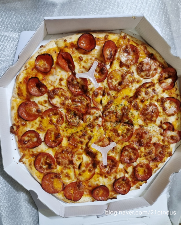 [THE PIZZA] 더피자 : 베스트 메뉴 페페로니 피자 L 먹방기 -