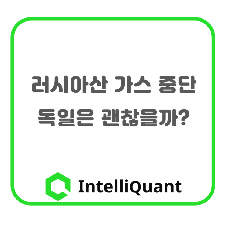  러시아산 가스 공급 중단, 독일은 괜찮을까?
