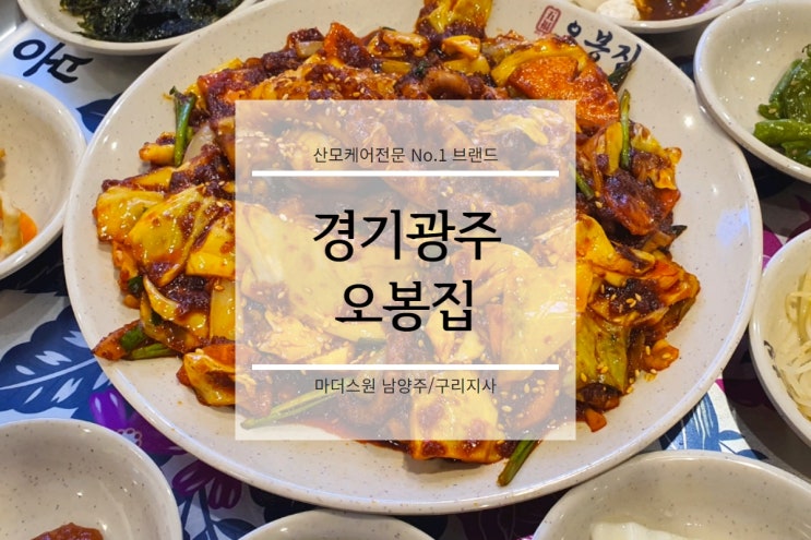  경기 광주 오포 맛집 오봉집, 오봉스페셜(낙지볶음, 쟁반막국수, 보쌈)