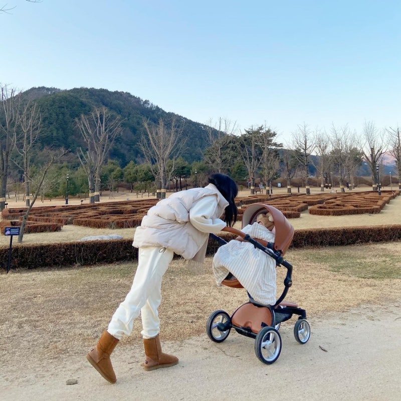 미마자리 디럭스 유모차 카멜 2년 사용 장단점 리뷰 내돈내산 솔직후기
