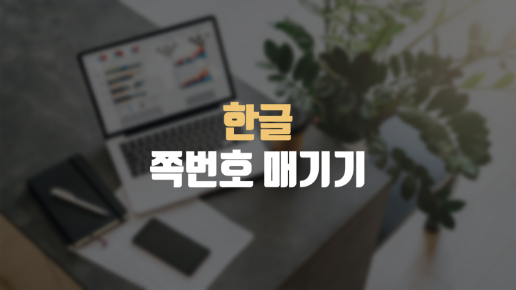  한글 쪽번호 매기기, 오류 수정 및 삭제 방법